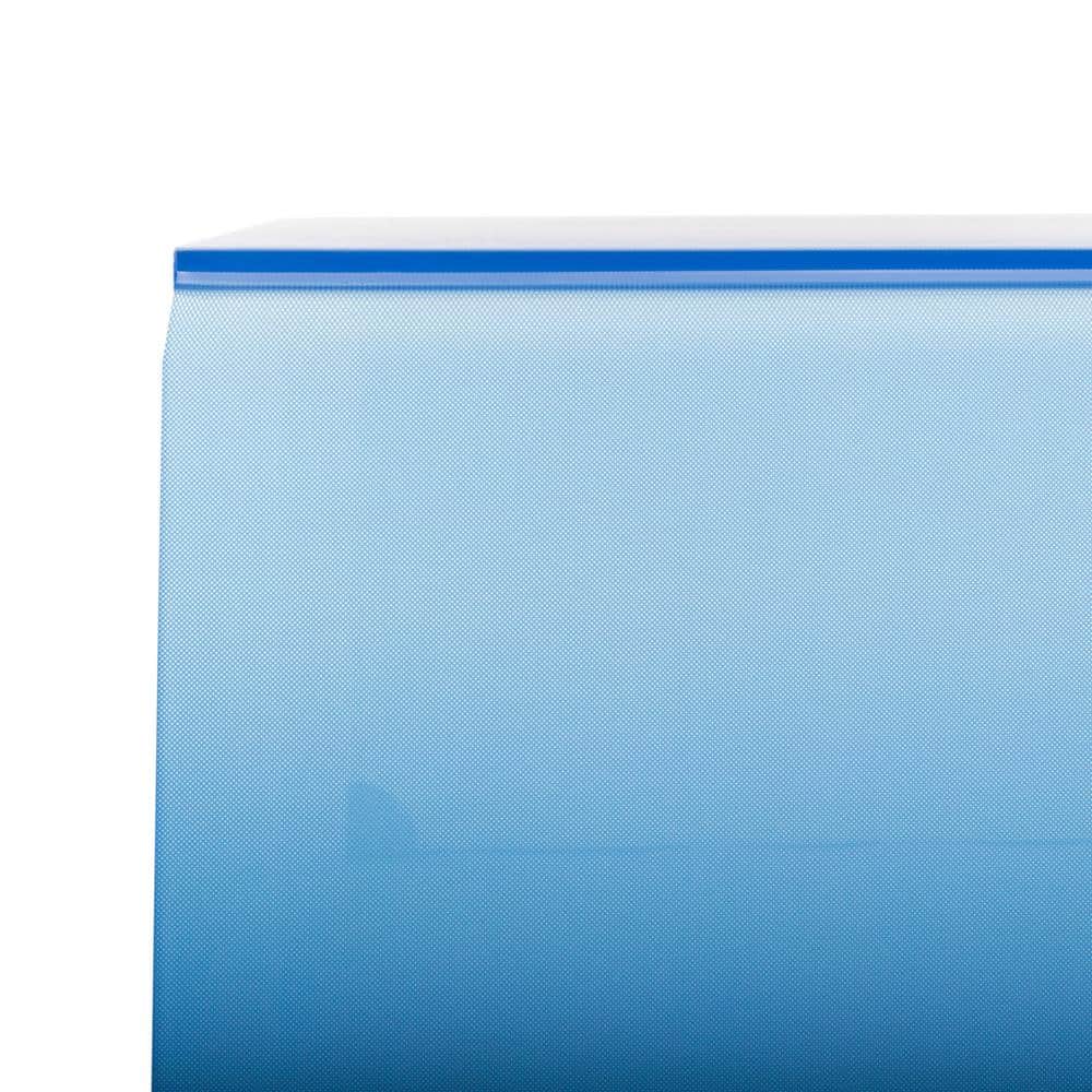 Crysta 47'' Blue Ombre Rectangular Glass Coffee Table