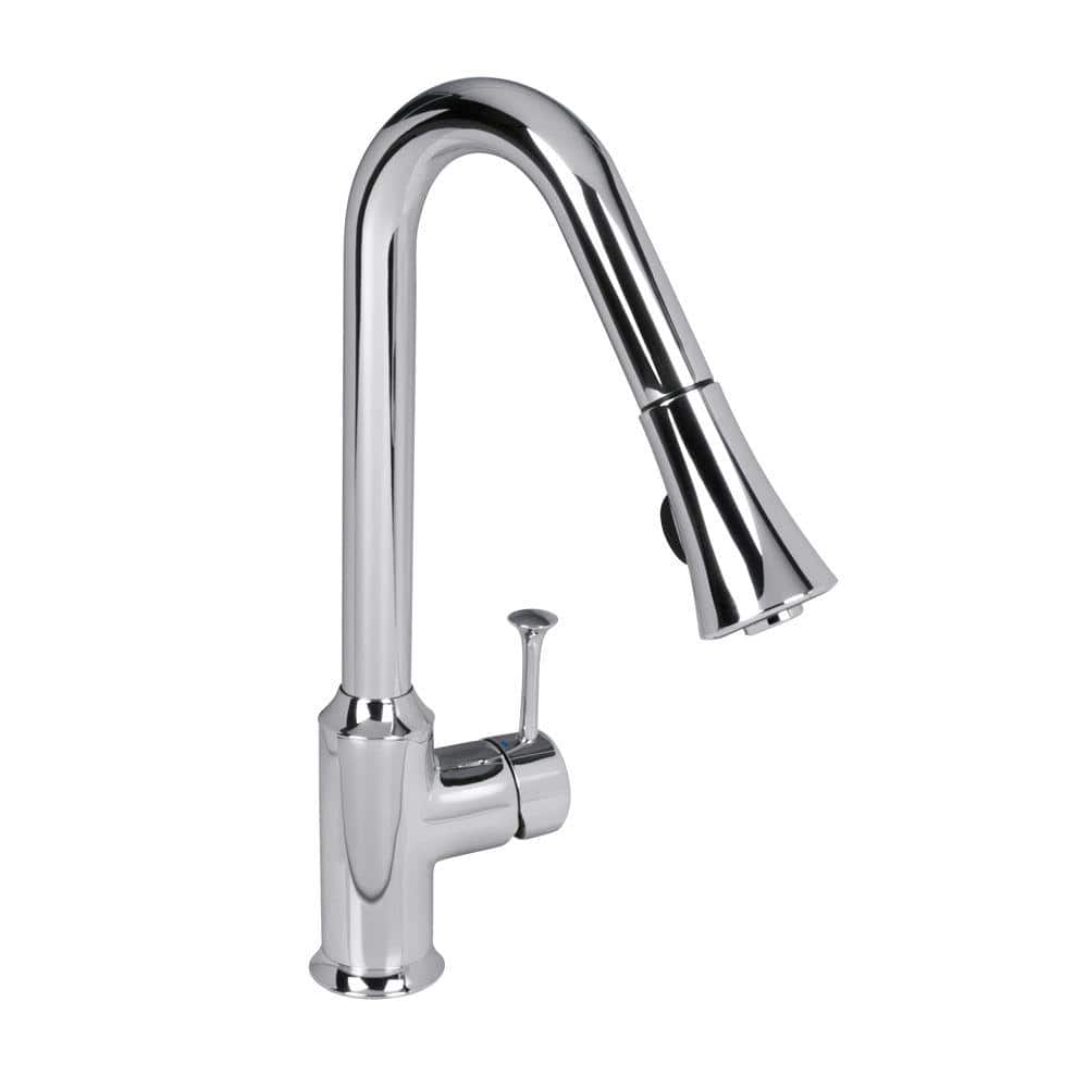 Pekoe Single-Handle Pull-Down Sprayer Kitchen Faucet 1.5 gpm in Polished Ch