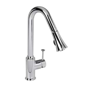 Pekoe Single-Handle Pull-Down Sprayer Kitchen Faucet 1.5 gpm in Polished Chrome