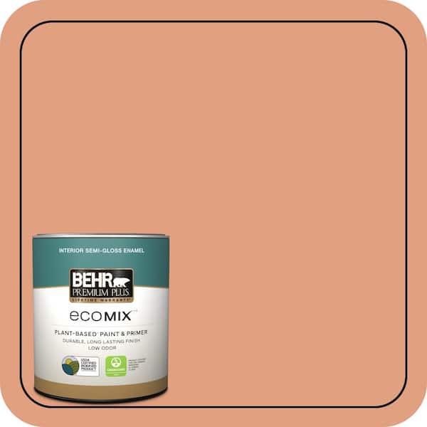 1 qt. #230D-4 Pecos Spice Semi-Gloss Enamel EcoMix Plant-Based Interior Paint & Primer