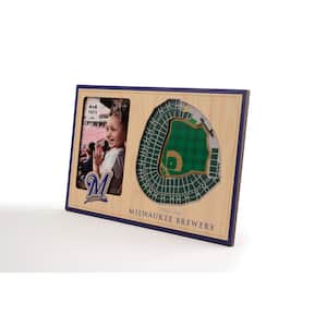 MLB Milwaukee Brewers Team Colored 3D StadiumView with 4 in. x 6 in. Picture Frame