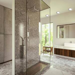 4 in. Brushed Nickel IC Rated Bathroom Recessed Lighting Kit, LED Bulb Included