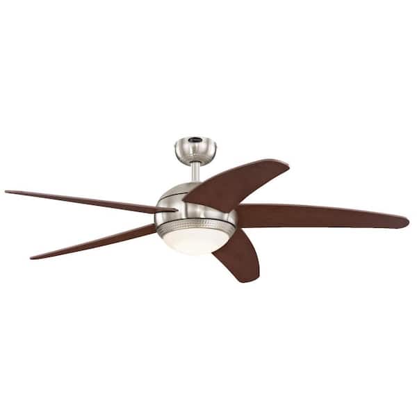Westinghouse Bendan LED 52 in. LED Brushed Nickel with Hammered Accents Ceiling Fan