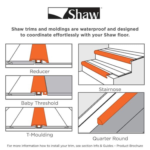 Primavera Cameo 1.71 in. T x 0.71 in. W x 94 in. L Vinyl Quarter Round Molding