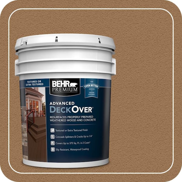 5 gal. #SC-115 Antique Brass Textured Solid Color Exterior Wood and Concrete Coating