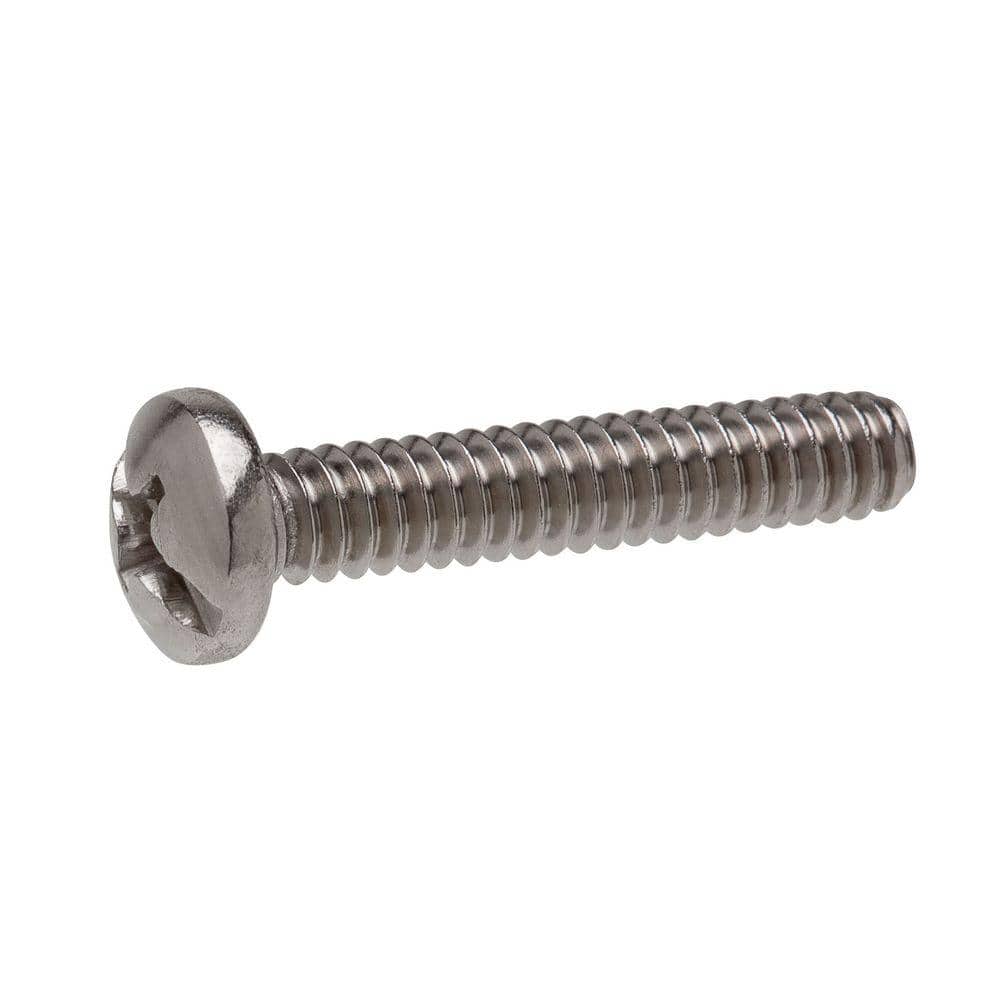 Everbilt #10-24 x 1 in. Combo Pan Head Stainless Steel Machine Screw (3-Pack) 801561 - The Home Depot Everbilt #10-24 x 1 in. Combo Pan Head Stainless Steel Machine Screw (3-Pack) 801561 - The Home Depot