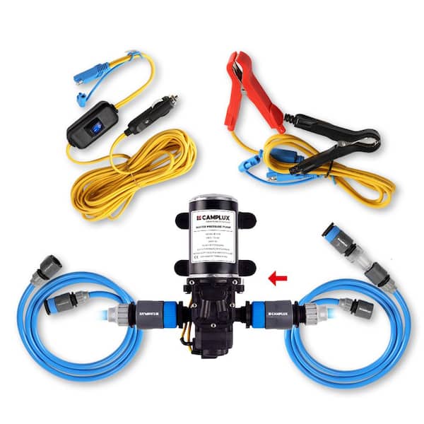 12V 1.6 GPM Water Pressure Diaphragm Pump Kit 65 PSI