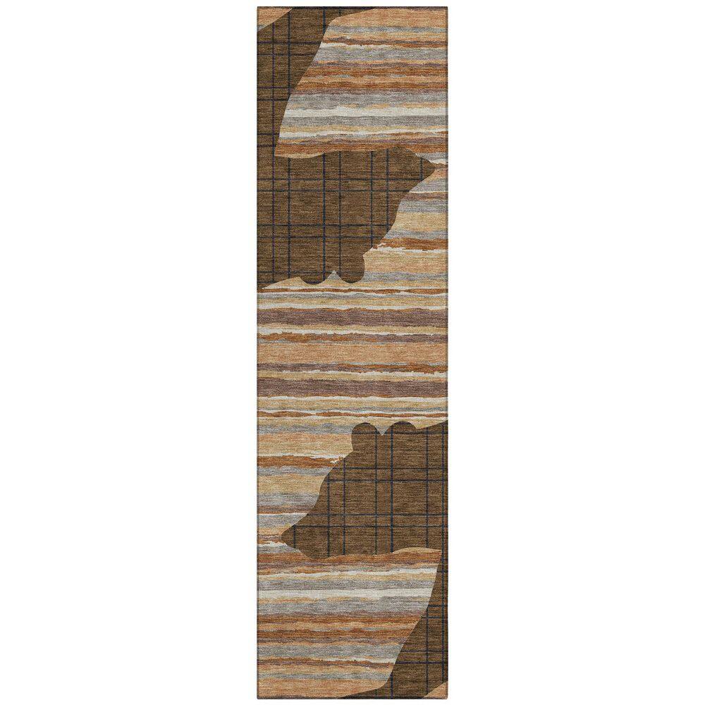 Chantille Machine Washable Indoor/Outdoor Abstract ACN2577 Brown 2 ft. x 7 ft. Runner Rug price history on PriceWatchPro