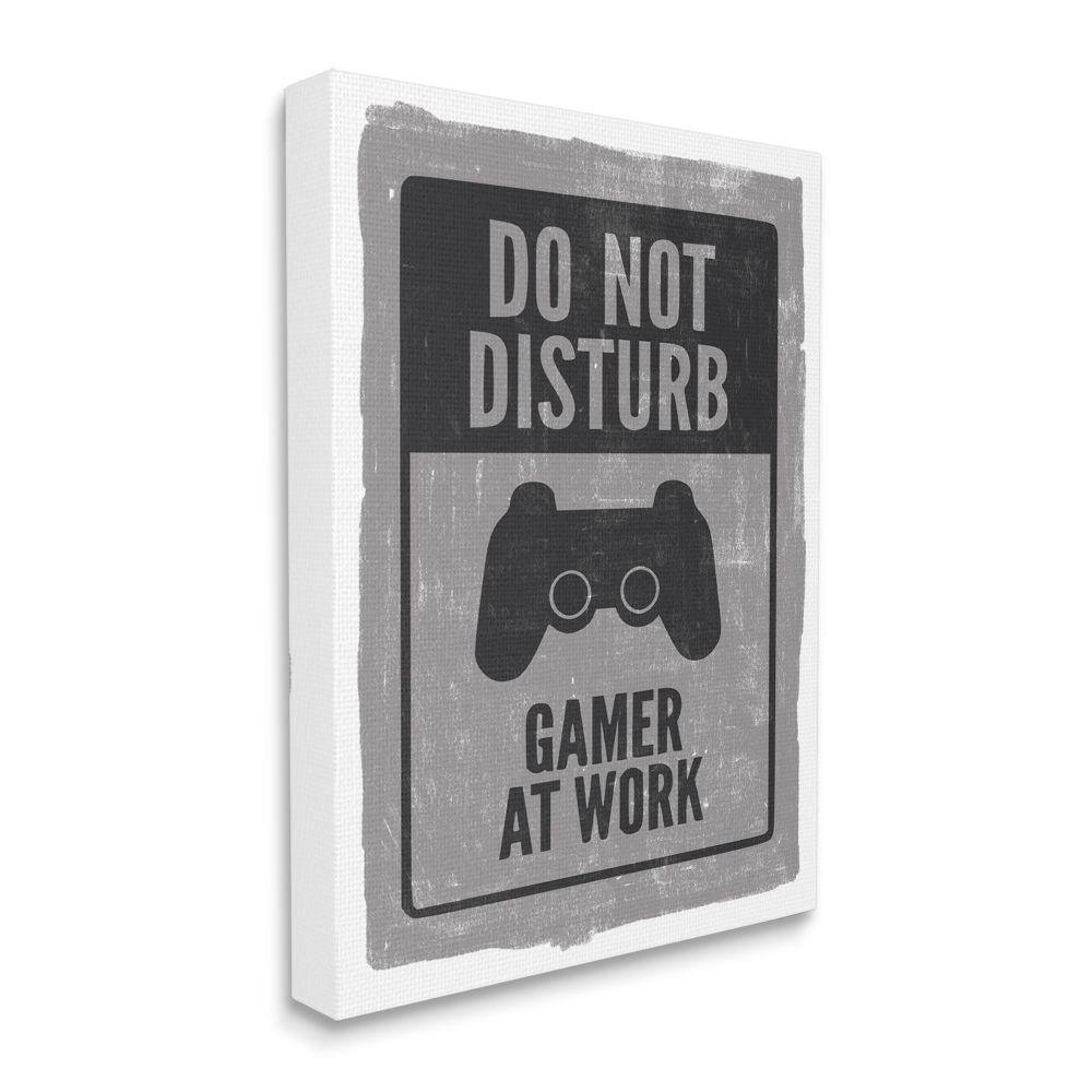 Don't Disturb Gamer Video Game Controller by Lux + Me Designs Unframed Fantasy Canvas Wall Art Print 24 in. x 30 in. price history on PriceWatchPro
