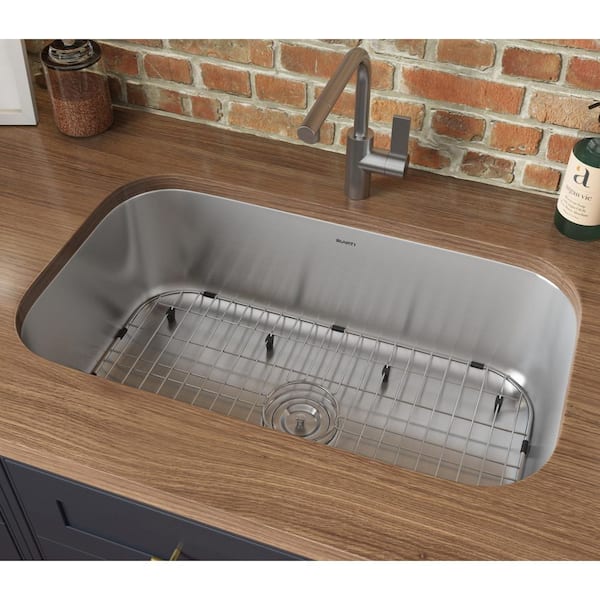 Parmi 30 in. Undermount Single Bowl 16-Gauge Stainless Steel Kitchen Sink with Gently Rounded Corners