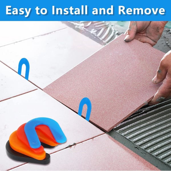 Afoxsos 400-Pieces U-Shaped Tile Plastic Shims Spacers for