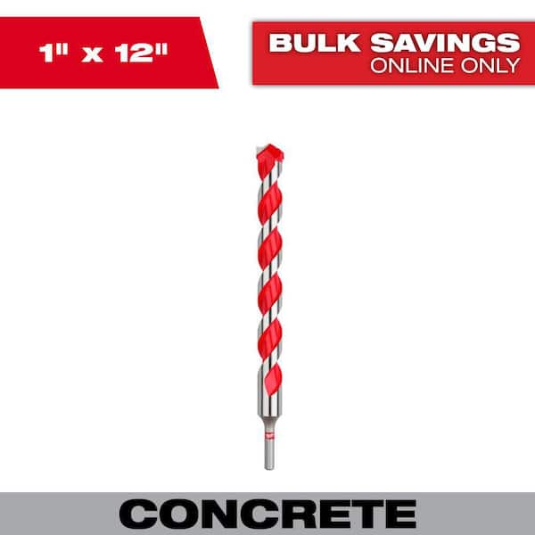 Milwaukee 1 in. x 10 in. x 12 in. Carbide Hammer Drill Bit