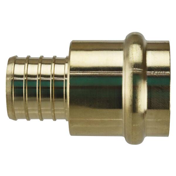 XFITTING 10 Pack 1 Inch Pex X 1 Inch Male Sweat Adapter - Lead Free Brass