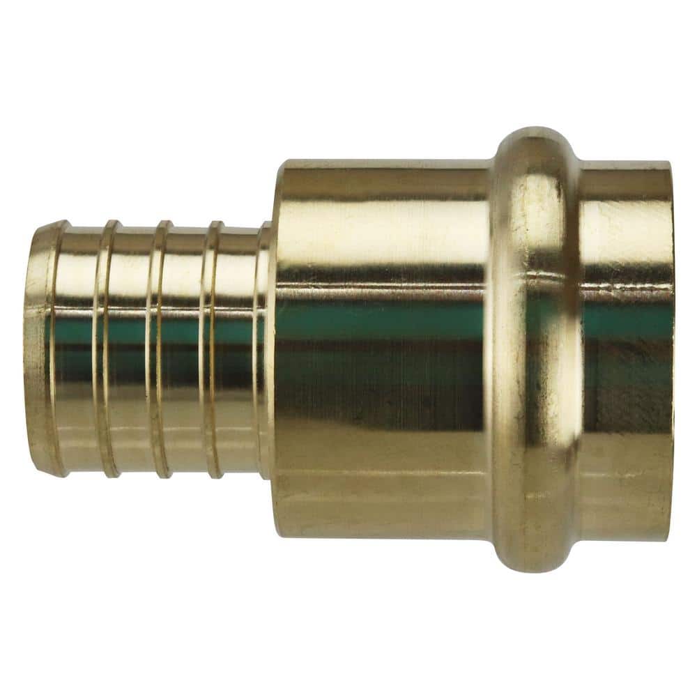 The Plumber's Choice 1 in. x 1 in. Brass PEX Barb x Female Pipe Thread  Adapter Fitting (5-Pack) 10105EPFA - The Home Depot