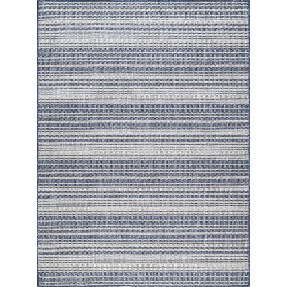 Front Porch Rug 27.5x43.3inch Blue and White Striped Outdoor Rug