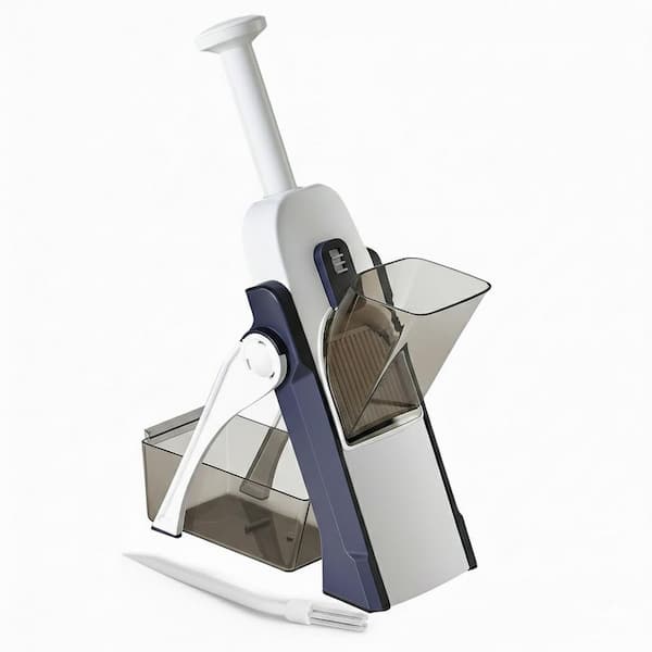 Stainless Steel Adjustable Thickness Mandoline Slicer for Kitchen, All in 1 Vegetables Slicer Chopper, Dishwasher Safe