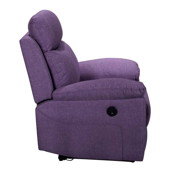 purple rocker recliner