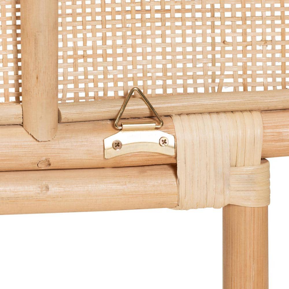 Natural Rattan Bohemian Queen Size Standalone Headboard