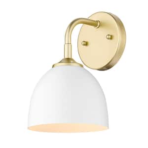 Zoey 4.75 in. Olympic Gold Sconce