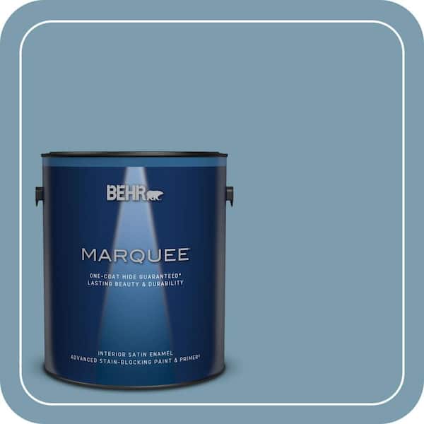 BEHR MARQUEE 1 gal. #550F-4 Cool Dusk Satin Enamel Interior Paint & Primer