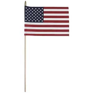 8 in. x 12 in. Polycotton U.S. Stick Flag