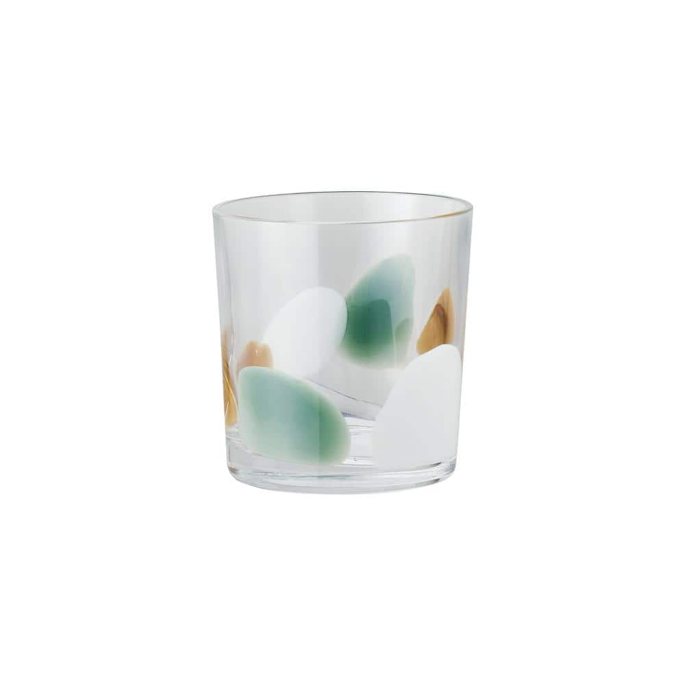 Kaleidoscope Harmony Multicolor Handmade Art Glass Tumbler