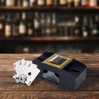 Evelots Mescolatore Manuale Di Carte Per 2 Mazzi - Shuffler A Manovella Per Poker E Blackjack