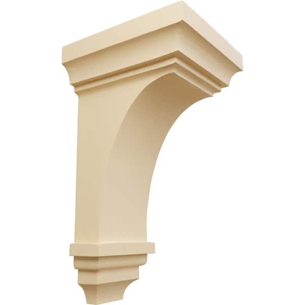 Ekena Millwork 6 in. x 12 in. x 6-3/4 in. Maple Large Jefferson Wood Corbel