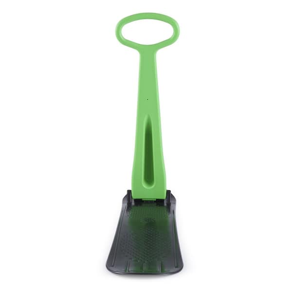36 in. Kid Foldable Outdoor Winter Ski Scooter Snow Sled, Green (3-Pack)