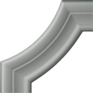 4 in. x 5/8 in. x 4 in. Urethane Stockport Panel Moulding Corner (Matches Moulding PML01X00ST)