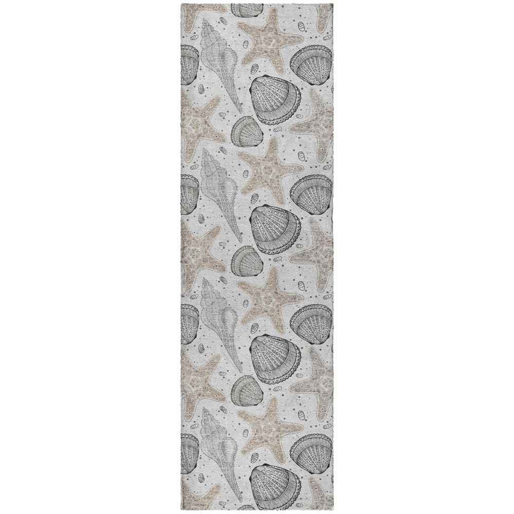 Dream Shag Premium Machine Washable Abstract ADS183 Fog 2 ft. x 7 ft. Runner Rug price history on PriceWatchPro