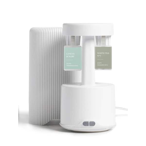 Pura Plus Smart Home Fragrance Diffuser Set for Large Spaces - Includes White Tea No 1 and Linens and Surf Scent Refills