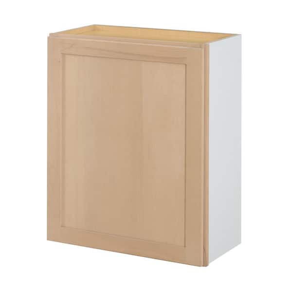 24 in. W x 12 in. D x 30 in. H Ready to Assemble Wall Kitchen Cabinet in Unfinished with CLICKREADY Technology