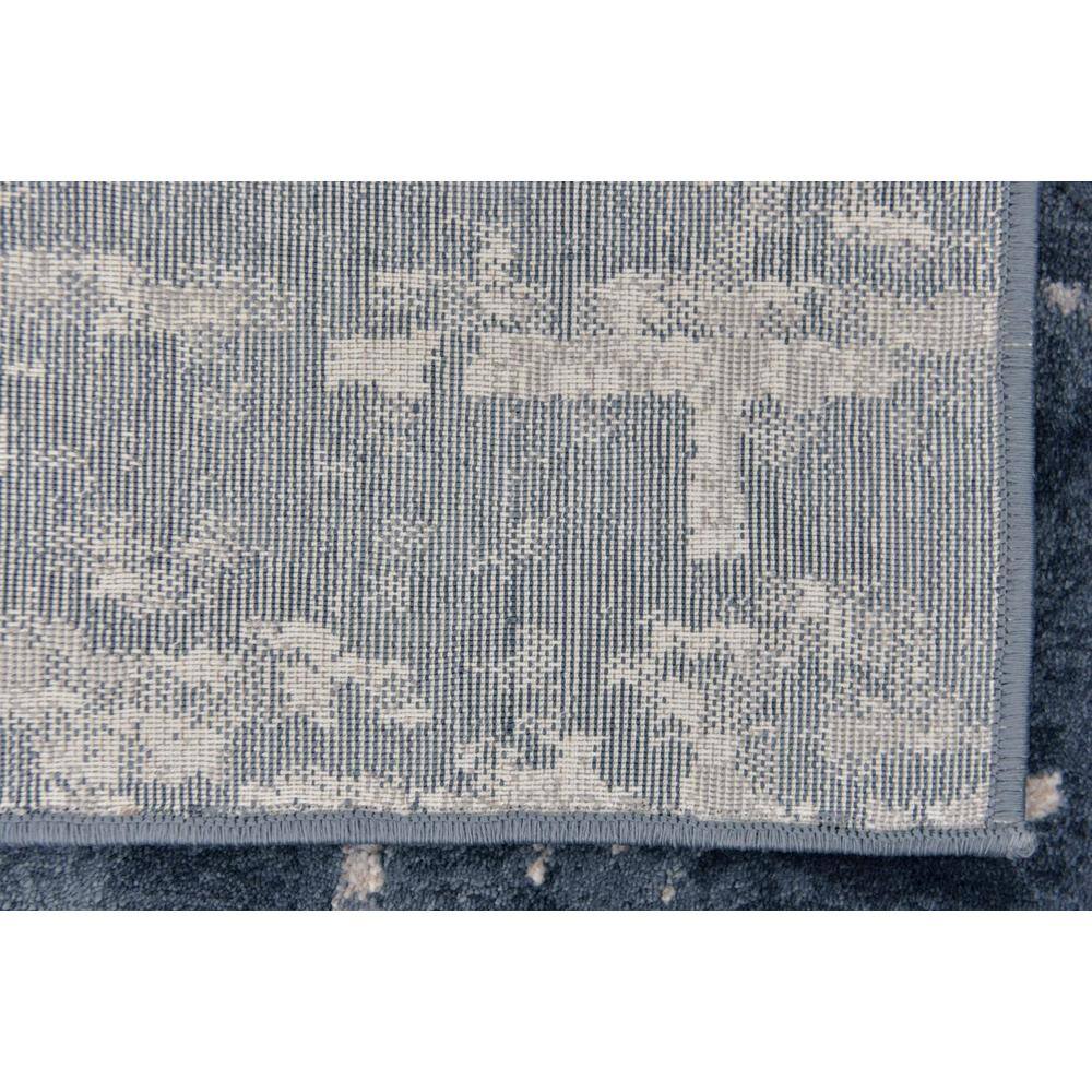 Navy Blue Rectangular Easy-Care Synthetic 8' x 10' Rug