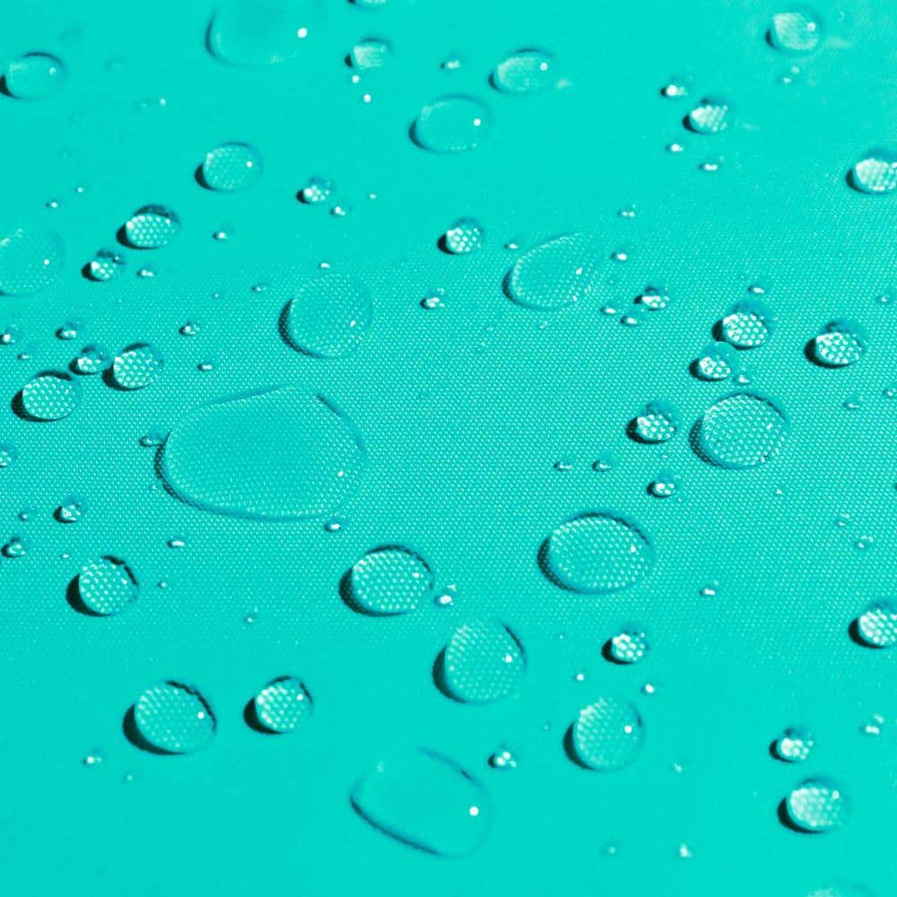 Turquoise 7' x 12' Waterproof Polyethylene Patio Shade Sail