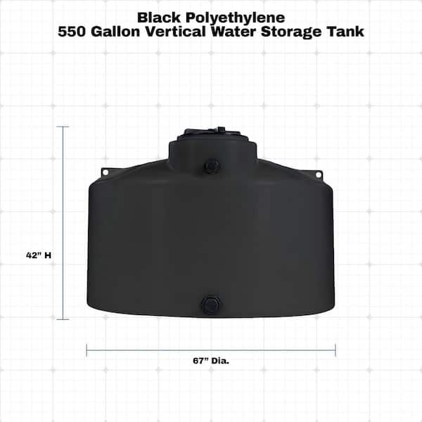 RV-Watertank, 20 Gallon Watertank, Eenvoudige Installatie 23,6 X 17,7 X 11,8 Inch RV-wateropslagtank voor Aanhangwagens, Boten, Jachten