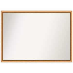 Salon Scoop Copper 40 in. W x 29 in. H Non-Beveled Casual Rectangle Wood Framed Bathroom Wall Mirror in Bronze