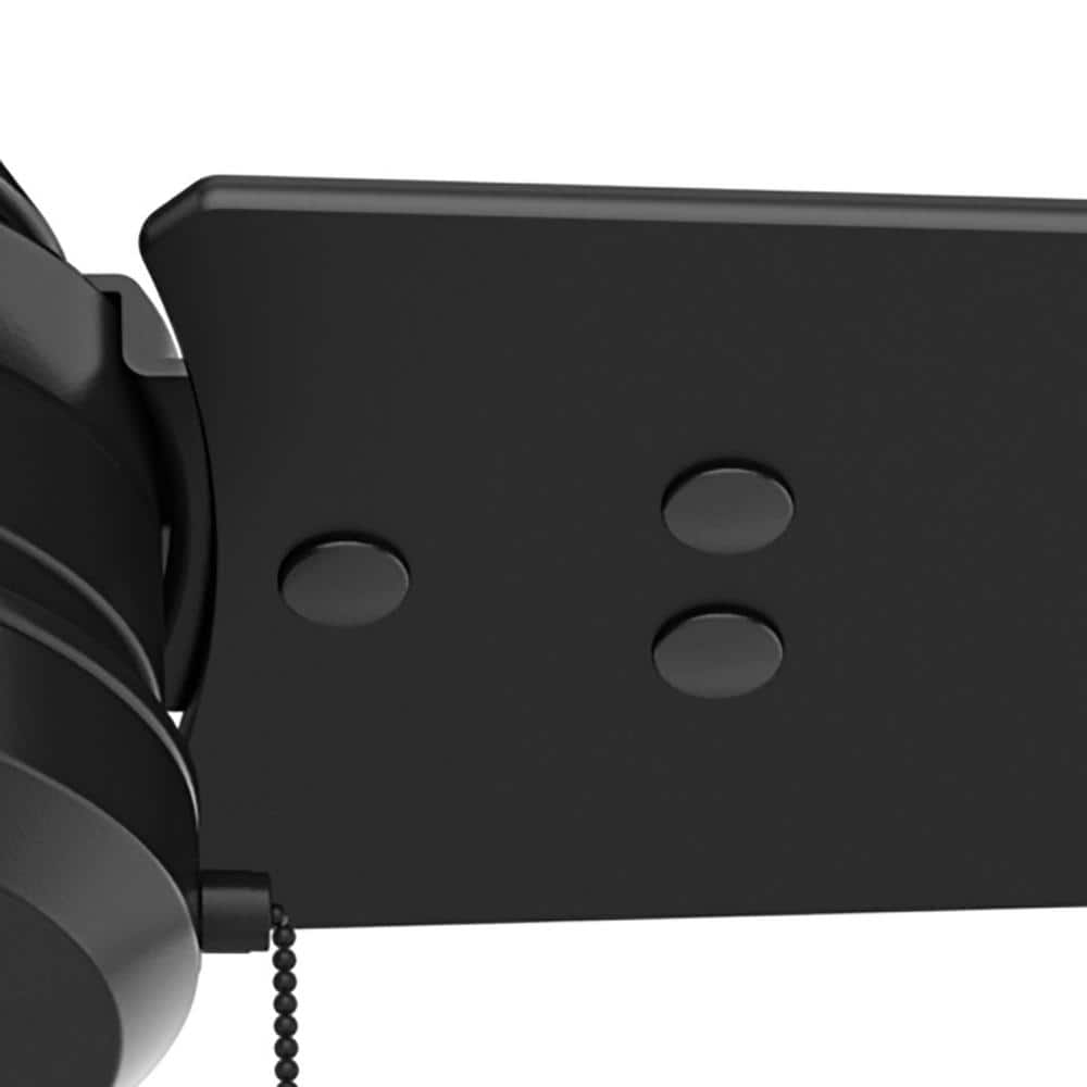Matte Black 52" Outdoor Ceiling Fan with Reversible Blades