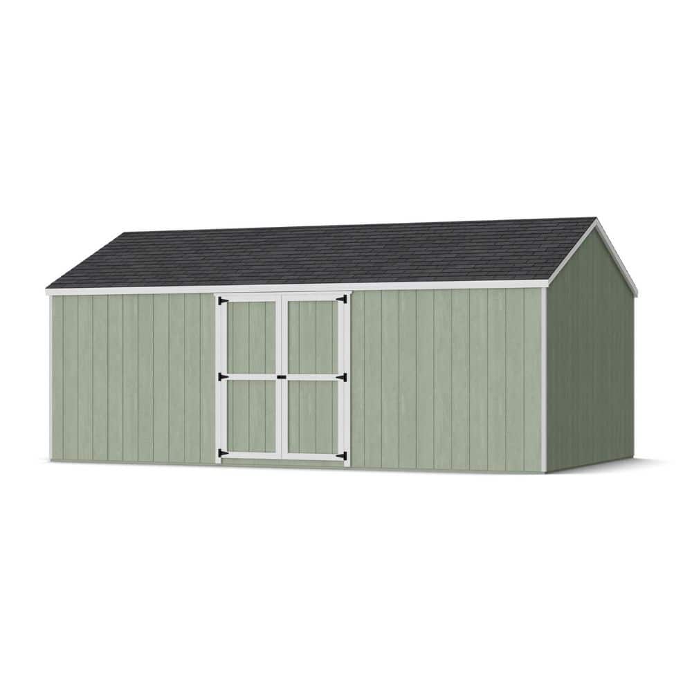Value Gable 12 ft. x 20 ft. Outdoor Wood Storage Shed with Side Entry and Floor Do-It-Yourself Kit (240 sq. ft. ) price history on PriceWatchPro