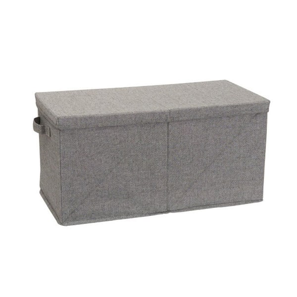 HOUSEHOLD ESSENTIALS 51.48 qt. Storage Bin in Grey