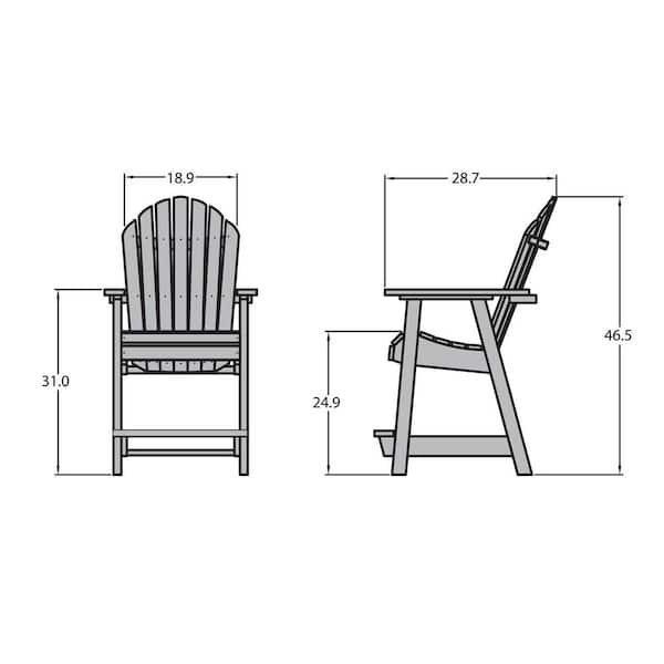 Dining chair height discount cm