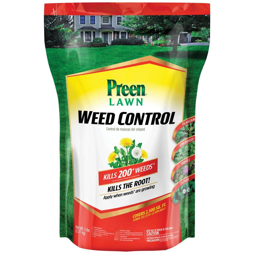 Preen 5 lbs. Lawn Weed Control, Covers 2,500 sq. ft. 2464062 - The Home ...