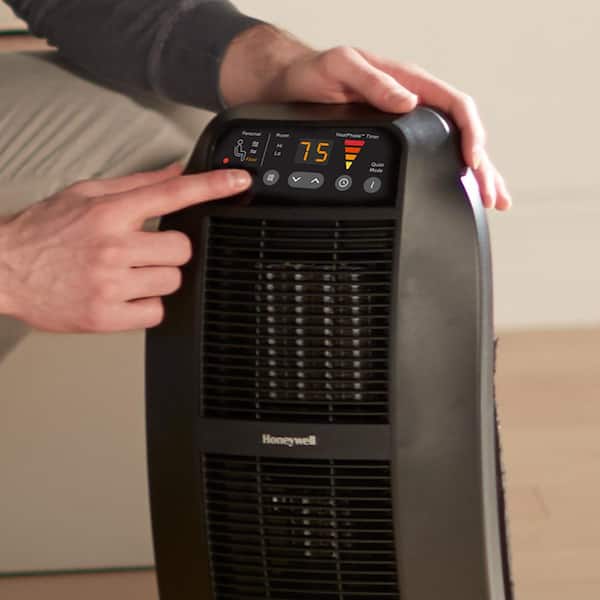 Honeywell HeatGenius 1,500-Watt Ceramic Heater with HeatPhase Timer  HCE840BV2 - The Home Depot