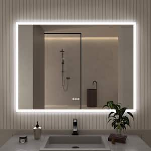 Musci 48 in. W x 36 in. H Rectangular Frameless LED Wall Bathroom Vanity Mirror