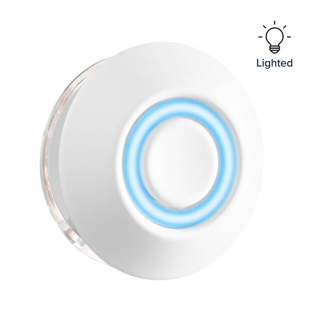 White LED Lighted Recessed Pushbutton Doorbell