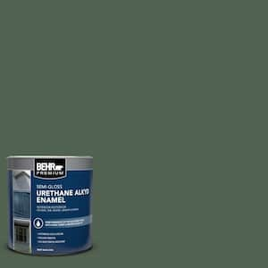 1 qt. #BXC-60 Pasture Green Semi-Gloss Enamel Urethane Alkyd Interior/Exterior Paint