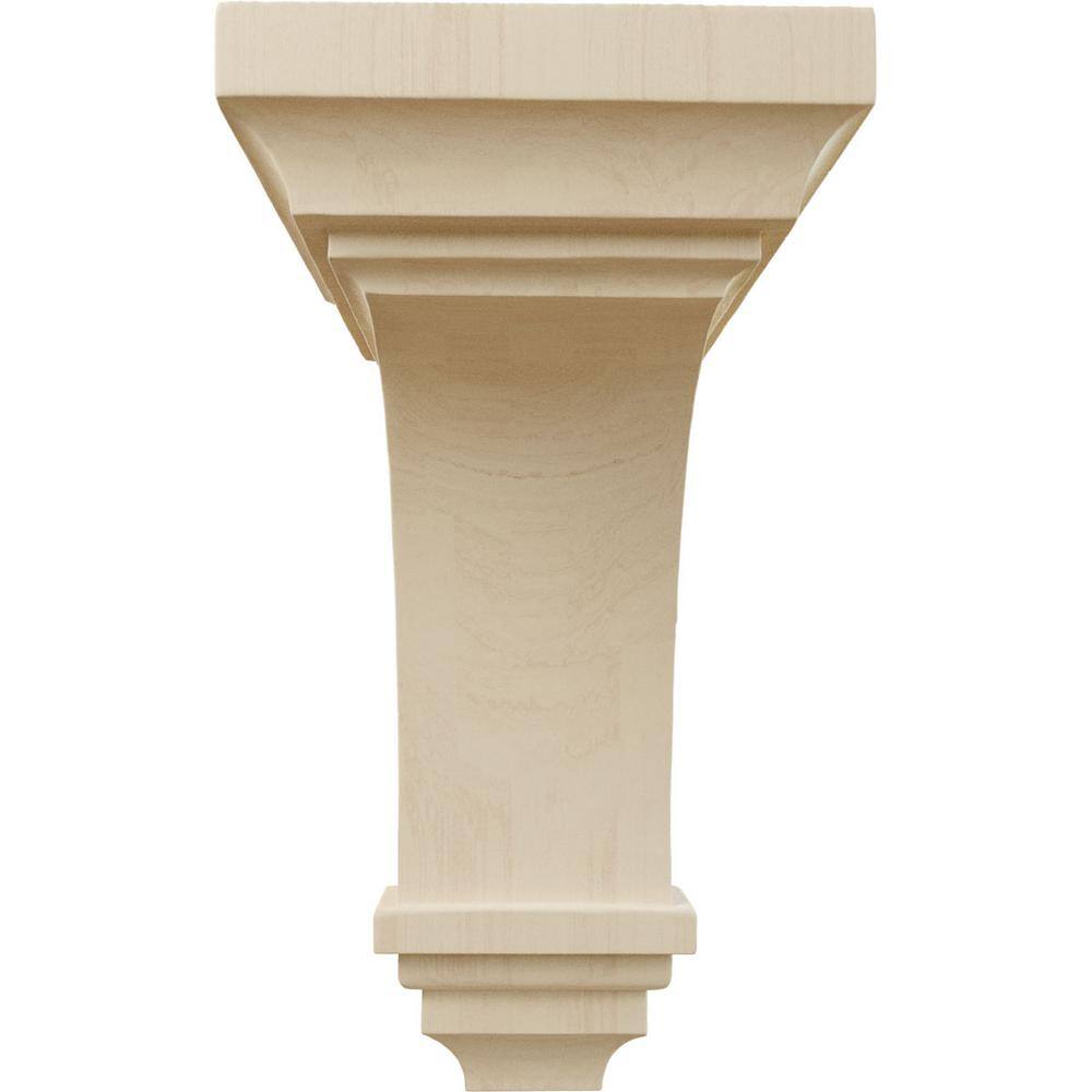 Large Rubberwood Jefferson Corbel 6"W x 6.75"D x 12"H