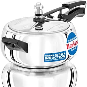 3.5 qt. Stainless Steel Electric Gas Induction Stovetop Pressure Cooker