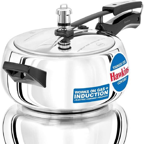 Adrinfly 3.5 qt. Stainless Steel Electric Gas Induction Stovetop Pressure Cooker