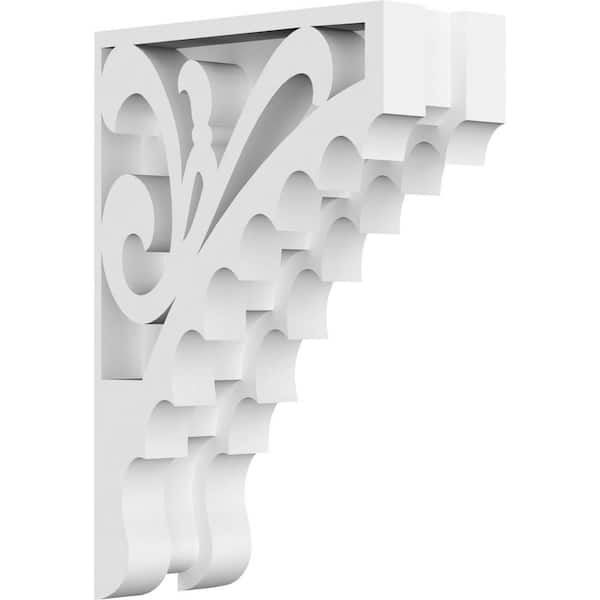 Ekena Millwork 1-7/8 in. x 6 in. x 4 in. PVC Genova Corbel